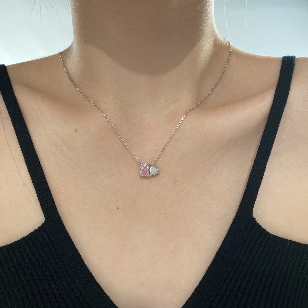 Ariana baby pink necklace
