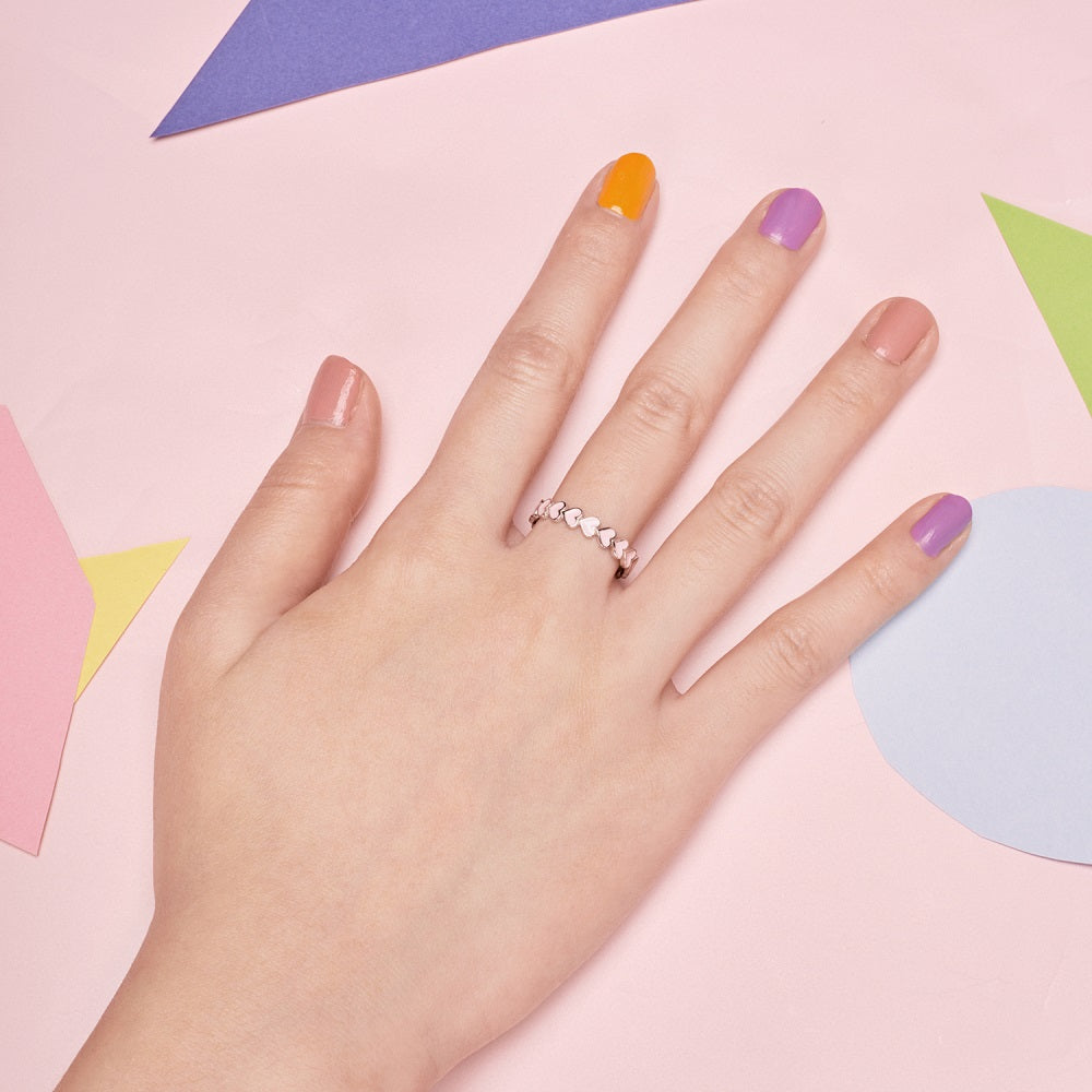 Ring Pink Hearts