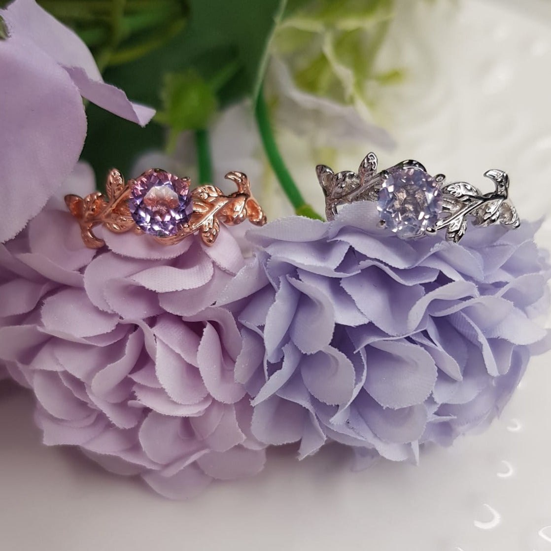 Ring Amethyst Garden_ Rosévergoldet- Light Amethyst