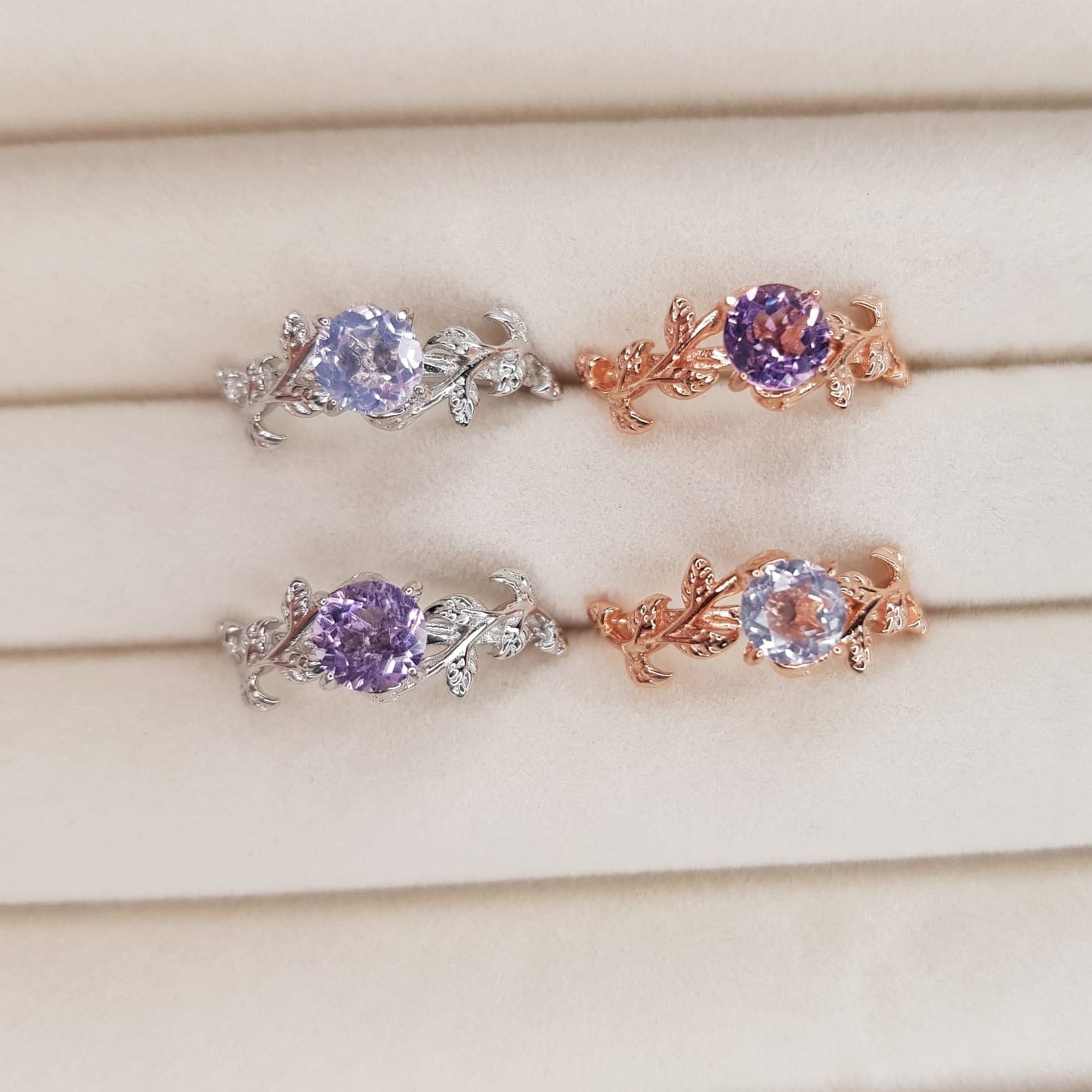 Ring Amethyst Garden_ Rosévergoldet- Light Amethyst