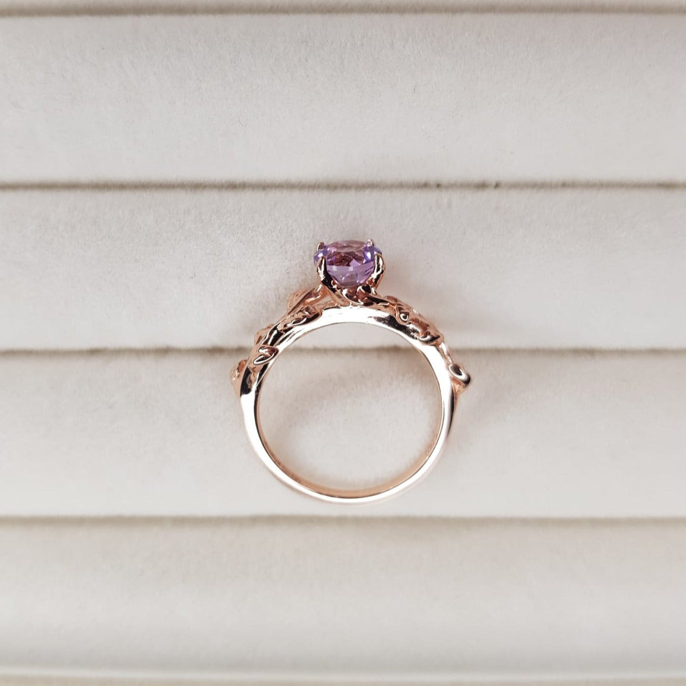 Ring Amethyst Garden_ Rosévergoldet- Light Amethyst