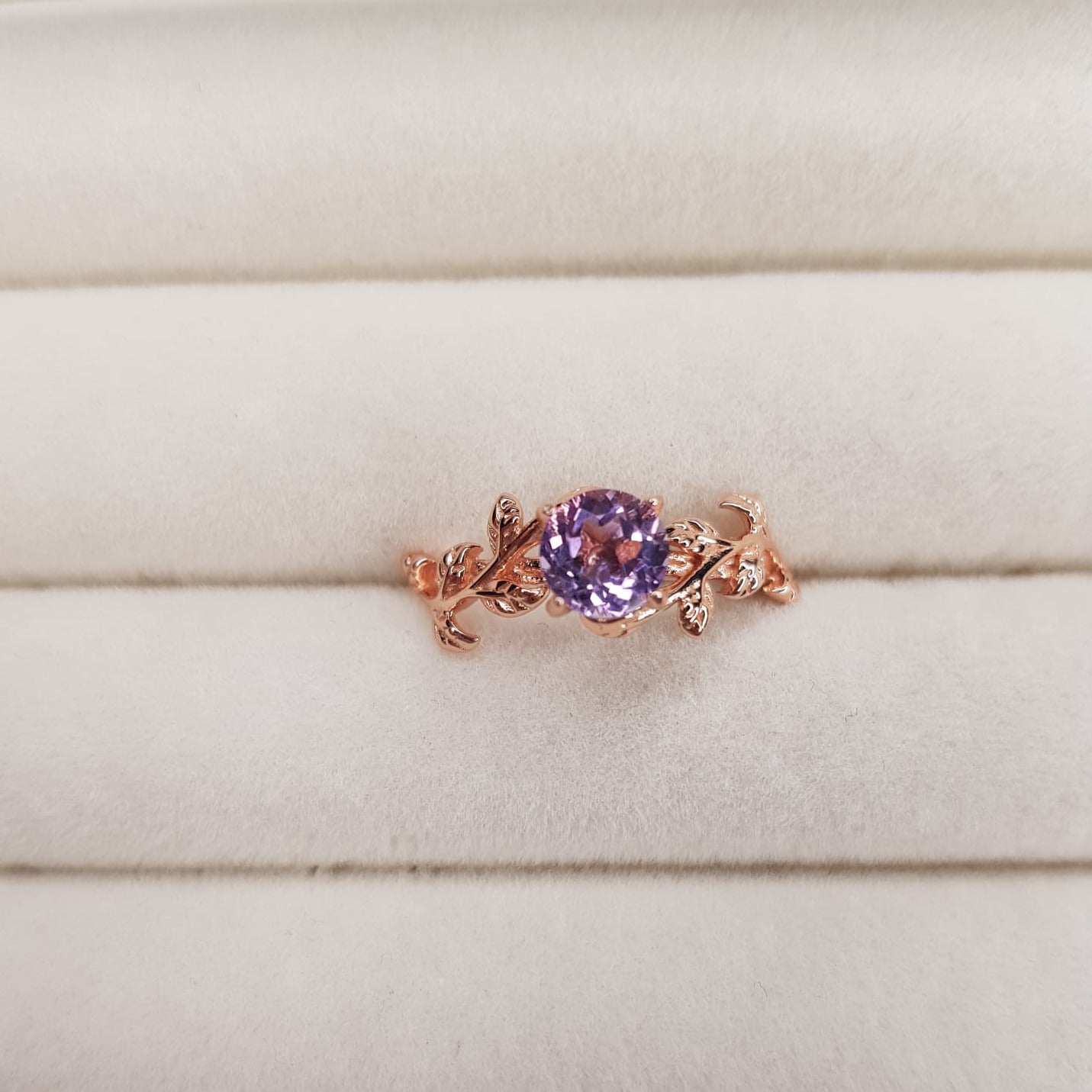 Ring Amethyst Garden_ Rosévergoldet- Light Amethyst