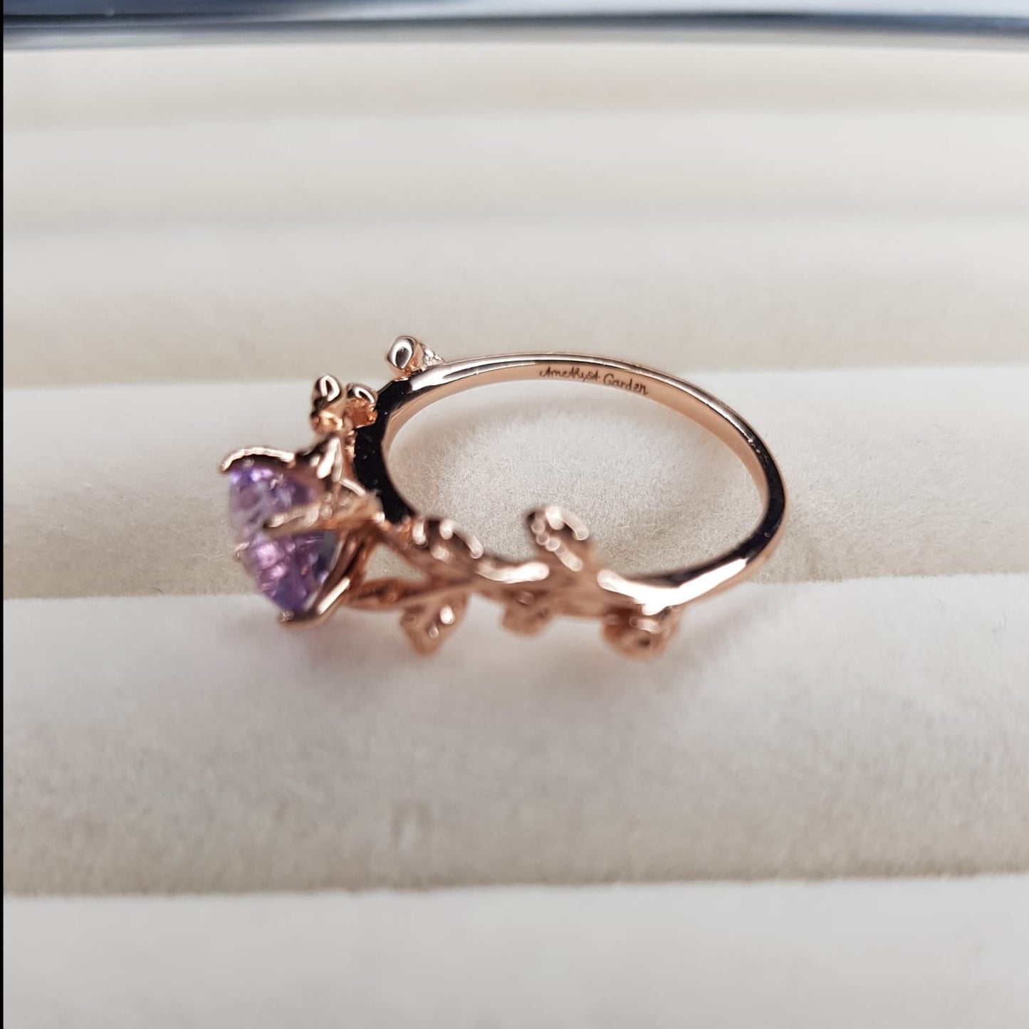 Ring Amethyst Garden_ Rosévergoldet- Light Amethyst