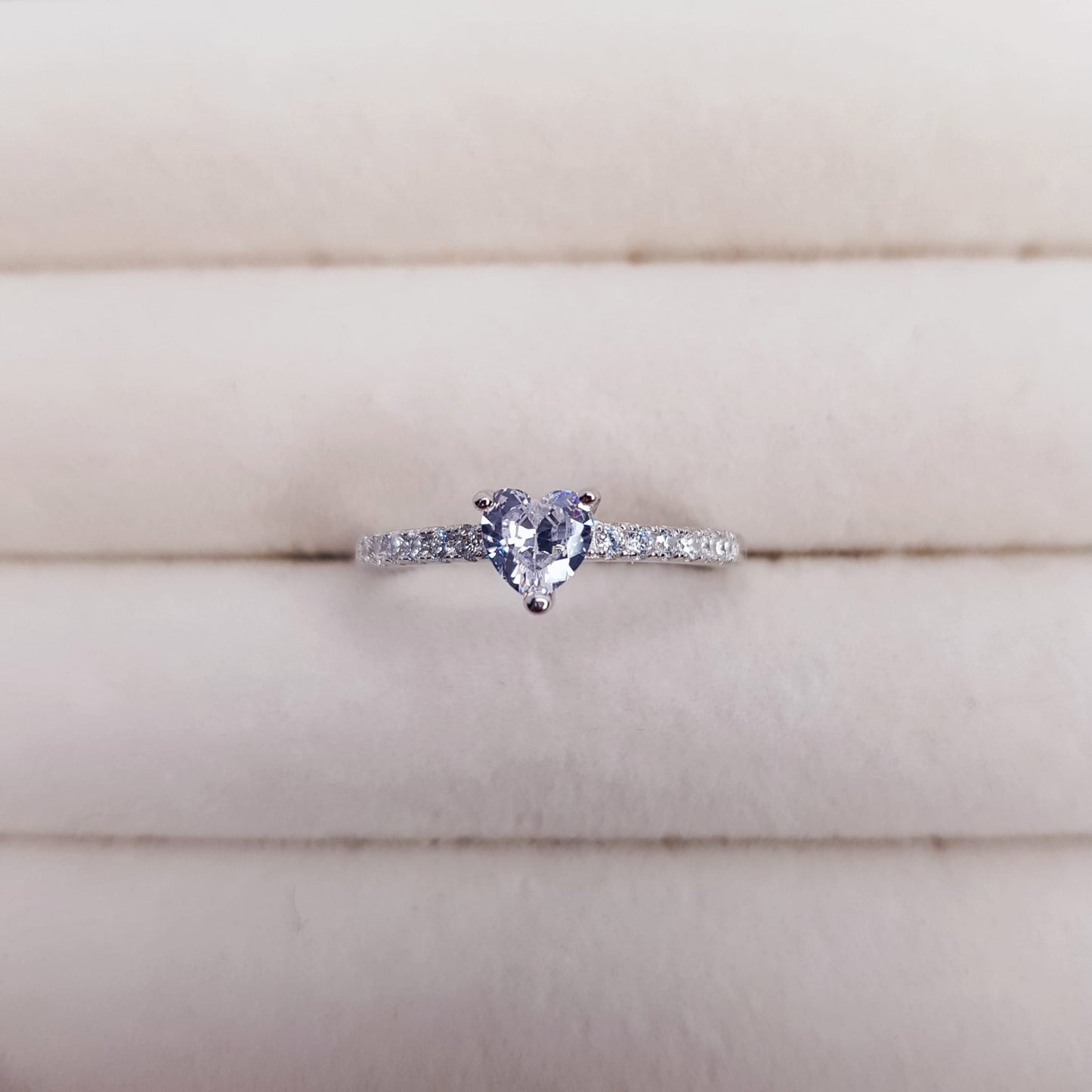 Ring Mini Love Crystal White