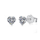Earrings Crystal Heart medium