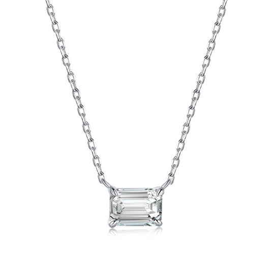 Clara crystal white necklace