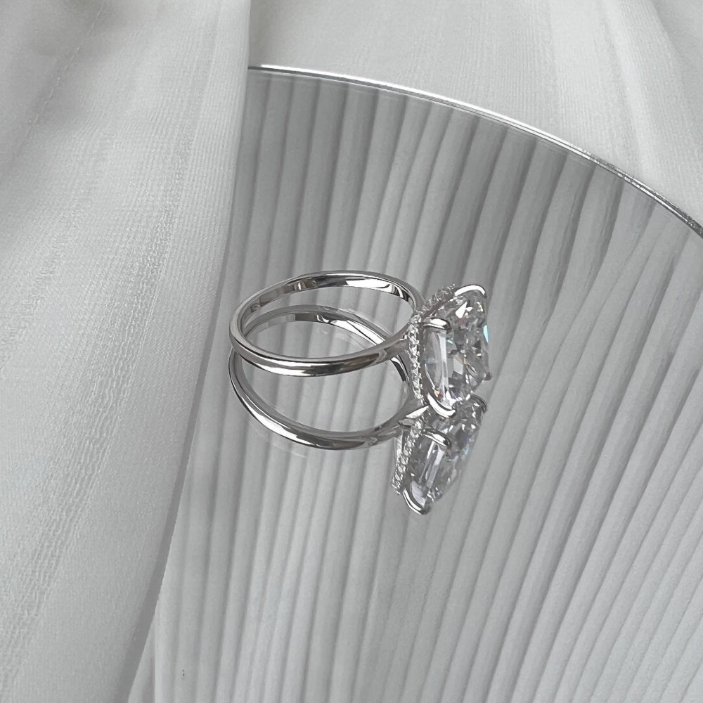 Silver Rings Devon Ring Devon Crystal White – Amethyst Garden
