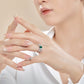 Ring Crystal Bow Forest Green