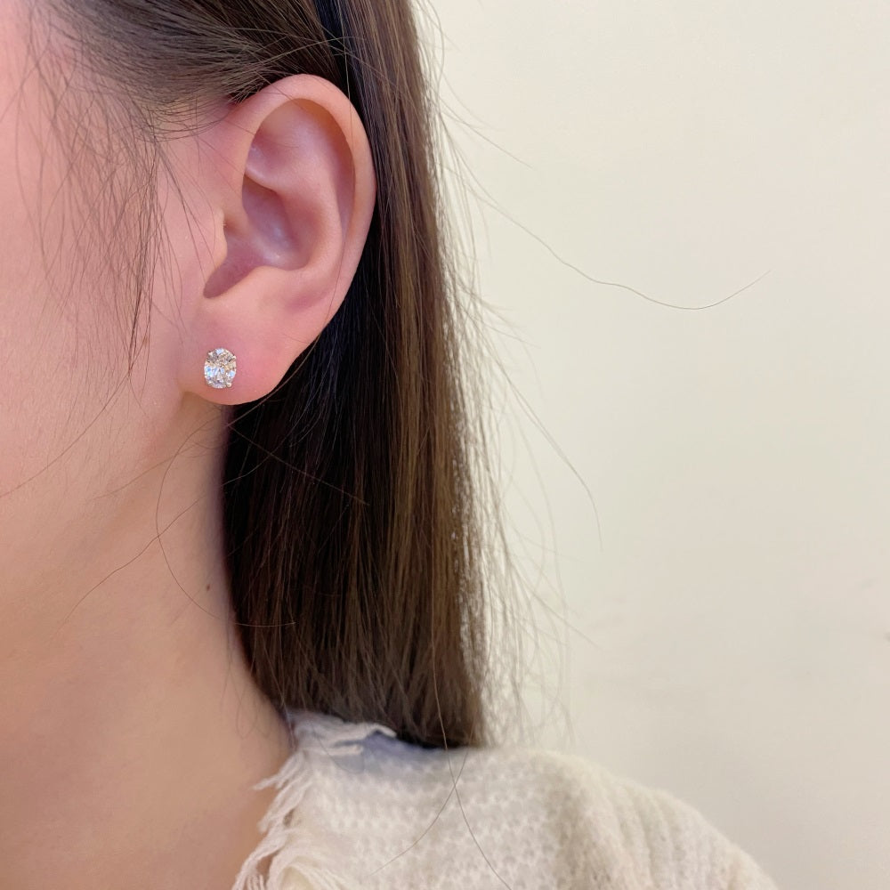 Earrings Kim Crystal White