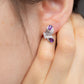 Amethyst Schmetterlingsohrringe