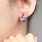 Amethyst Schmetterlingsohrringe