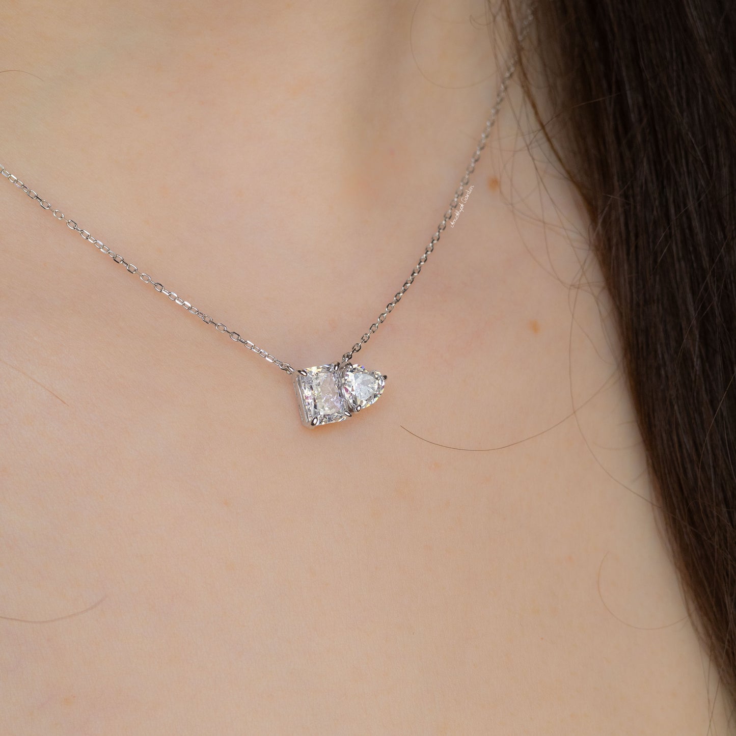 Ariana Crystal White Necklace