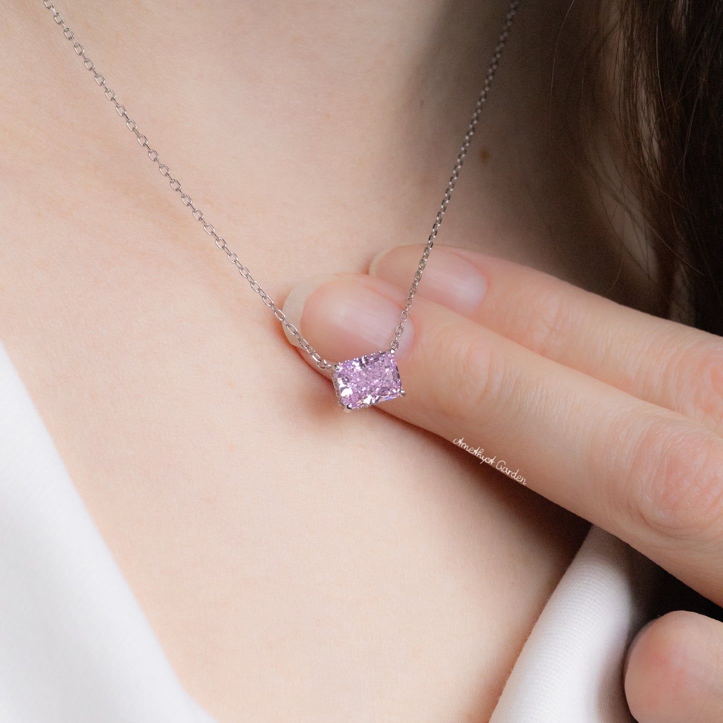 Necklace Chloe baby pink