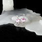 Earrings Dripping Heart baby pink
