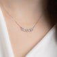 Necklace Pavé Hearts Crystal White
