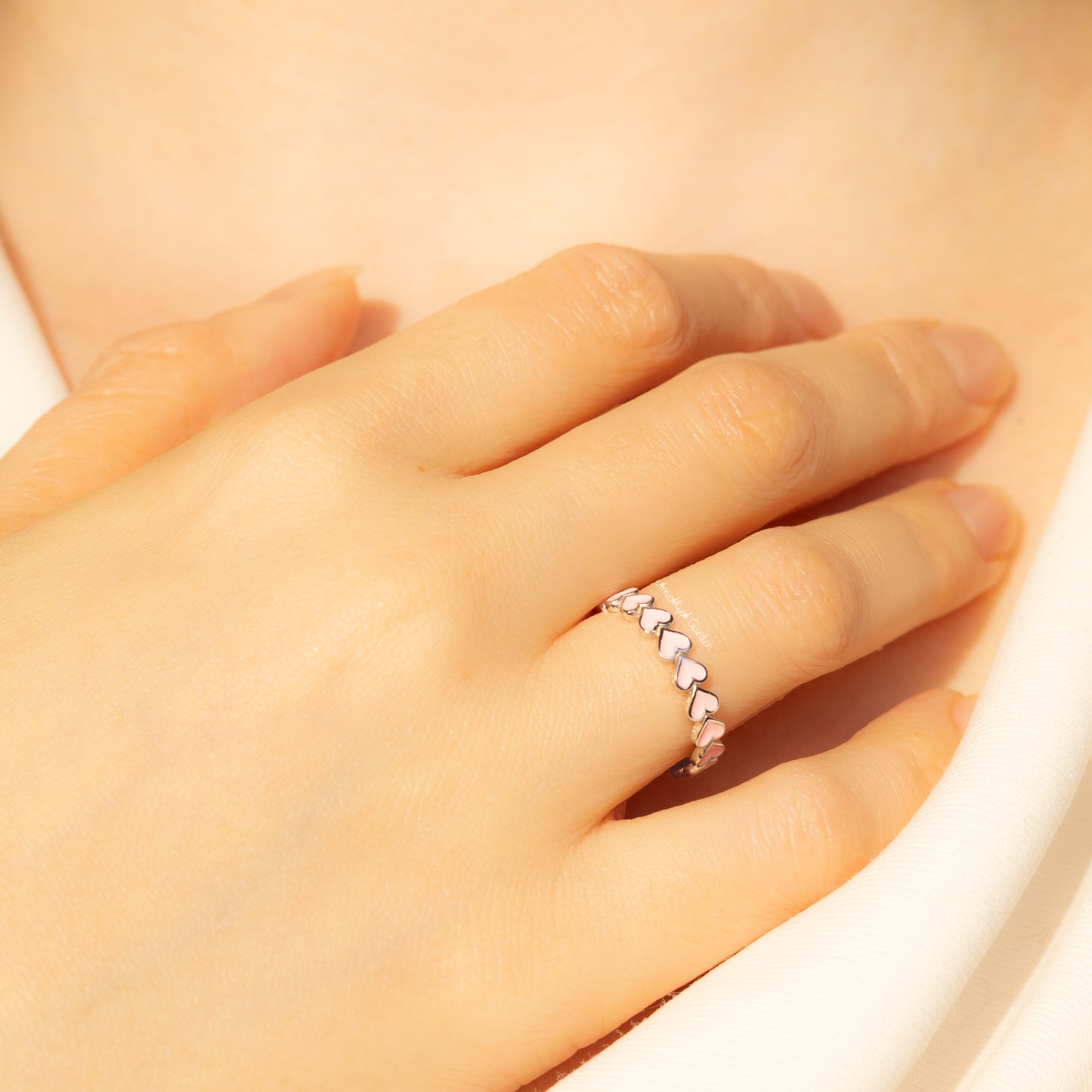 Ring Pink Hearts