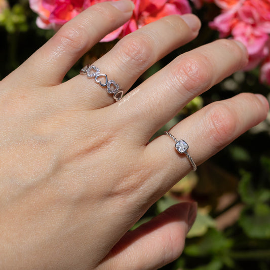 Ring Kristina Crystal White