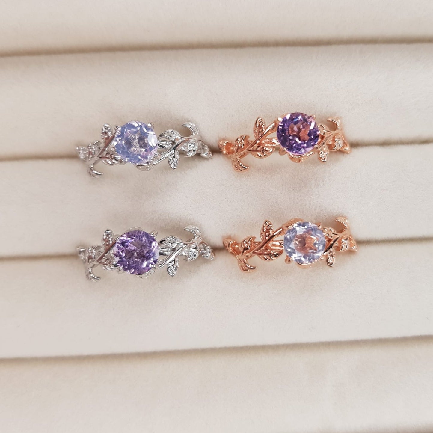 Ring Amethyst Garden_ Silber- Light Amethyst