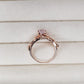 Ring Amethyst Garden_ Rosévergoldet- Lavender