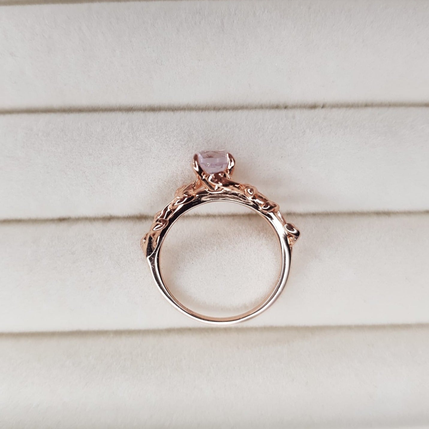 Ring Amethyst Garden_ Rosévergoldet- Lavender