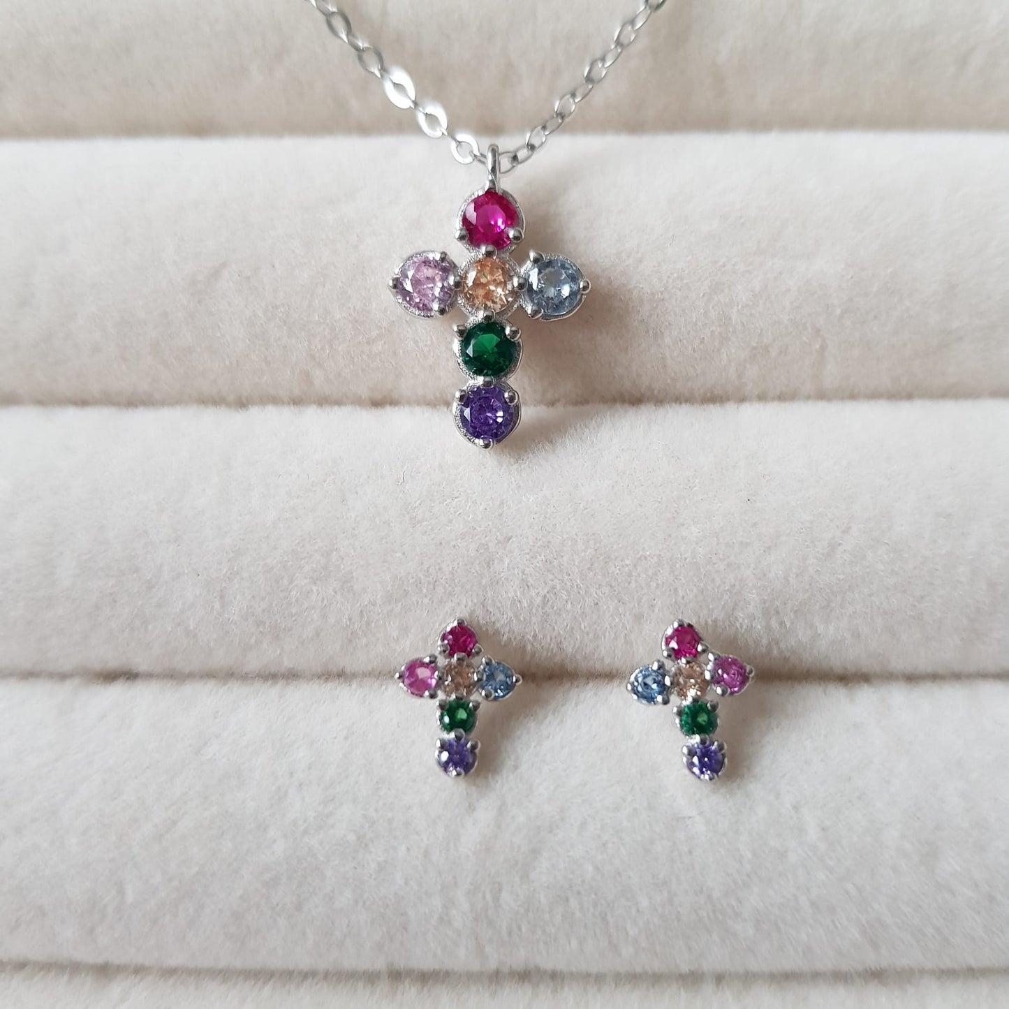 Kette Colourful Cross