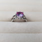 Ring Dripping Heart Violet-Blue