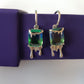 Earrings Dripping Ice Cream Blue-Green