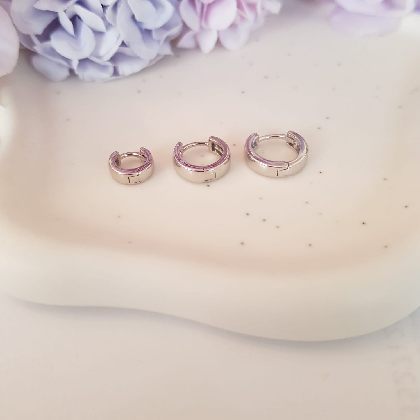 Ohrringe Glossy Hoops Small