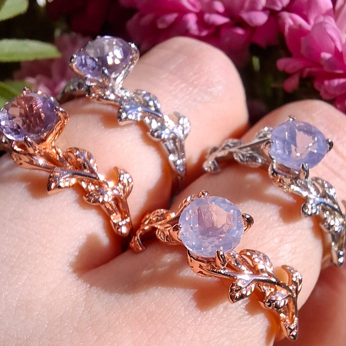 Ring Amethyst Garden_ Silber- Light Amethyst