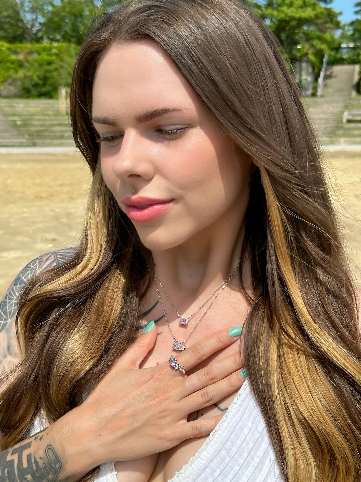 Kette London Kristallweiß