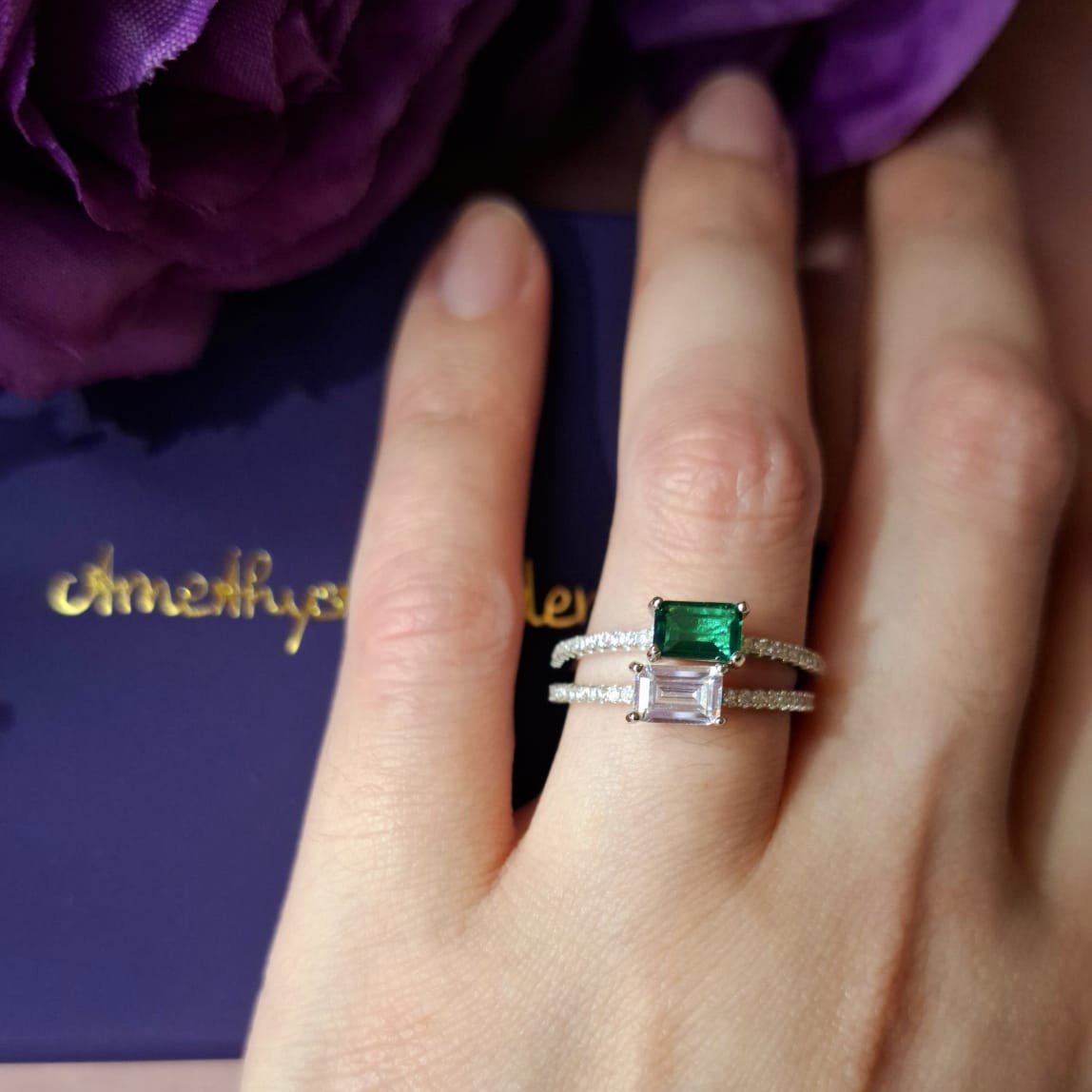 Ring Clara forest green