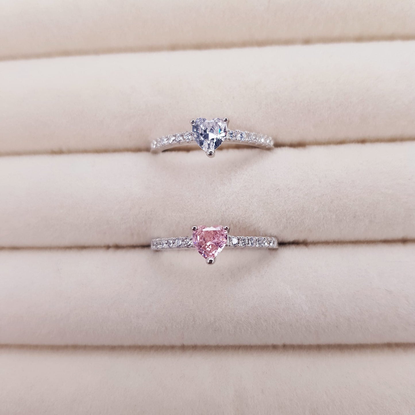 Ring Mini Love Crystal White
