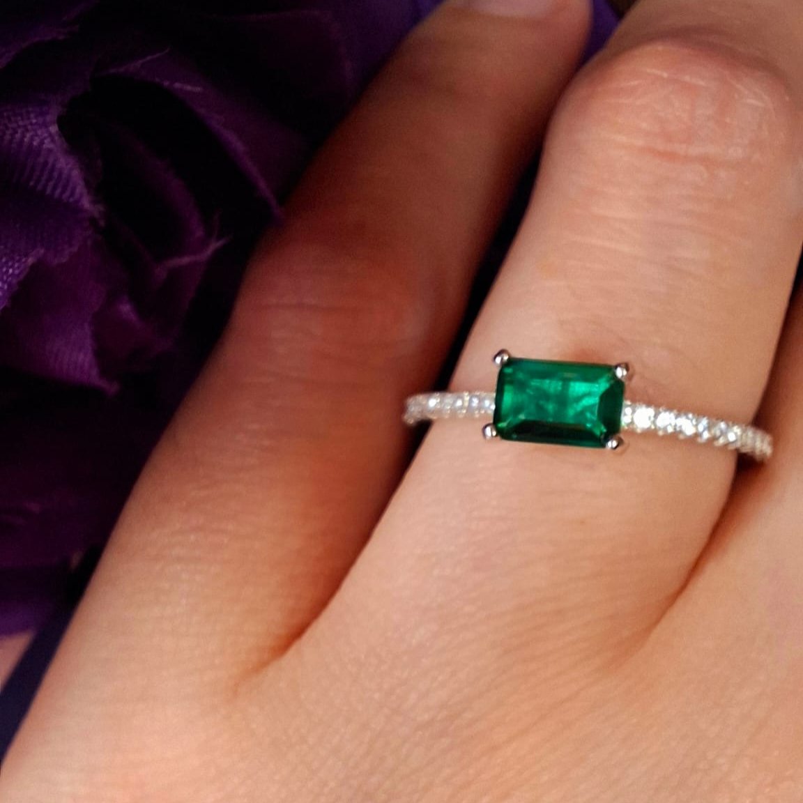Ring Clara forest green