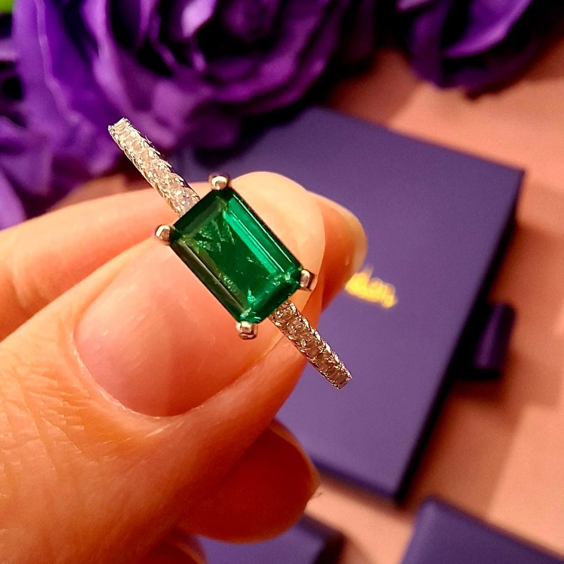 Ring Clara forest green